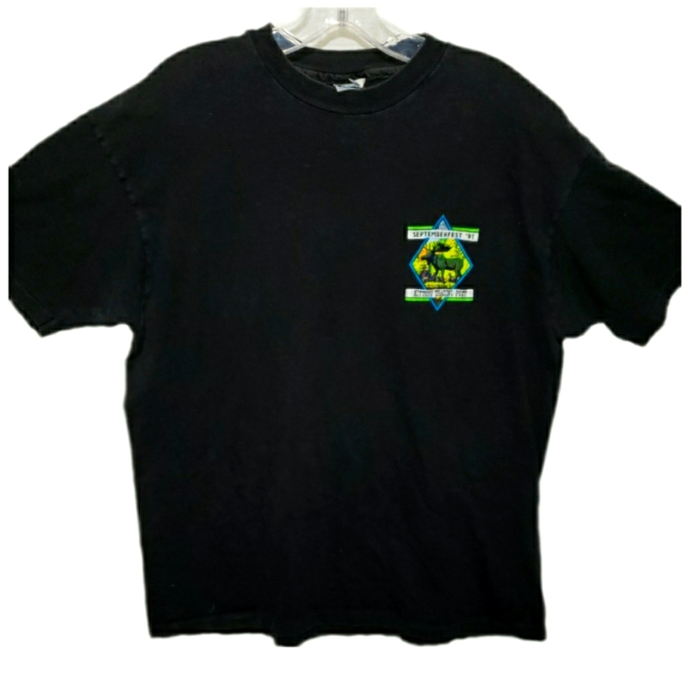 Vintage 1991 single stitch Kittery nature tee